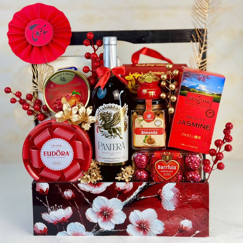 Giỏ Quà Tết Cao Cấp 2026 - Tài Lộc Vượng Xuân