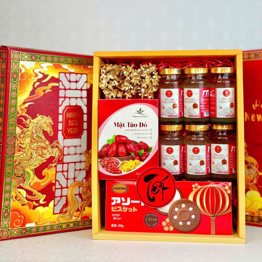 Hộp Quà Tết Cao Cấp 2026 – Khai Xuân Đắc Lộc