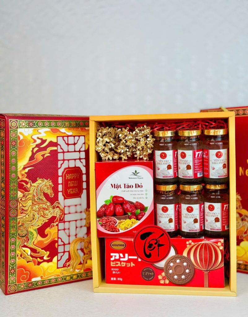 Hộp Quà Tết Cao Cấp 2026 – Khai Xuân Đắc Lộc