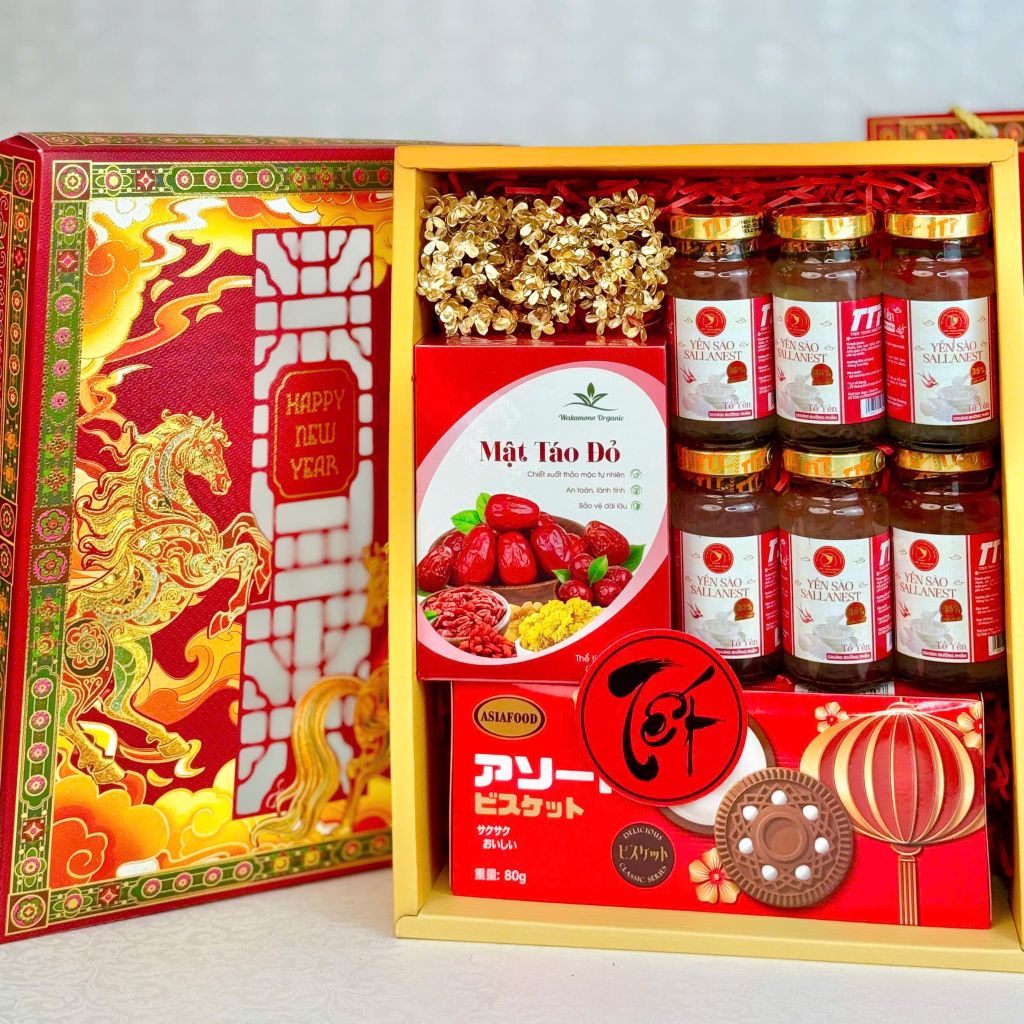 Hộp Quà Tết Cao Cấp 2026 – Khai Xuân Đắc Lộc