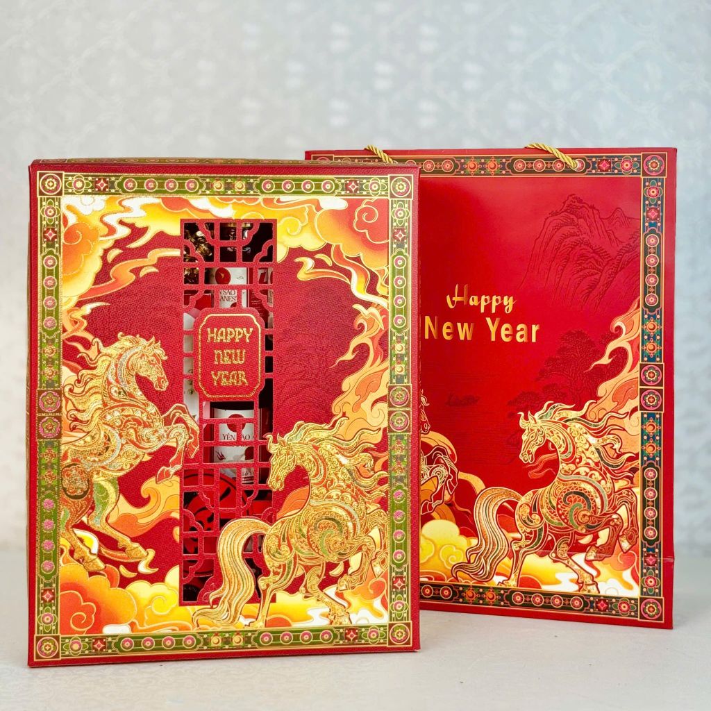 Hộp Quà Tết Cao Cấp 2026 – Khai Xuân Đắc Lộc