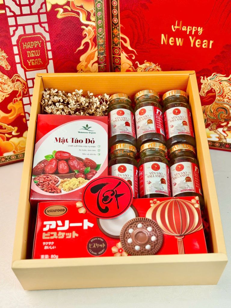 Hộp Quà Tết Cao Cấp 2026 – Khai Xuân Đắc Lộc