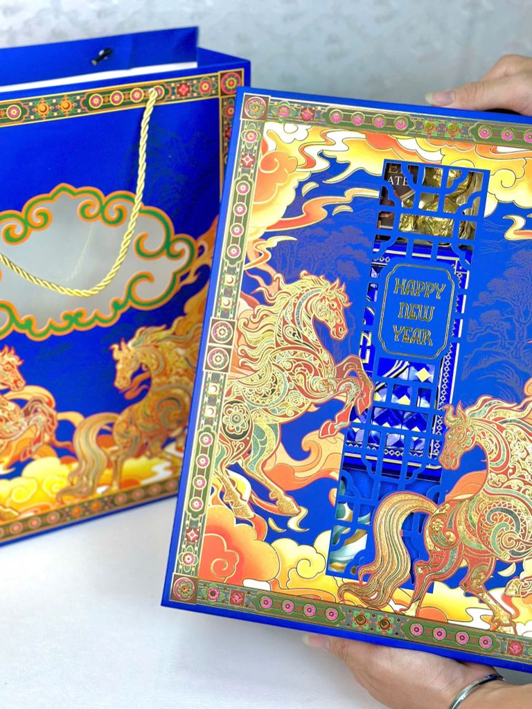 Hộp Quà Tết Cao Cấp 2026 – Song Mã Khải Tường