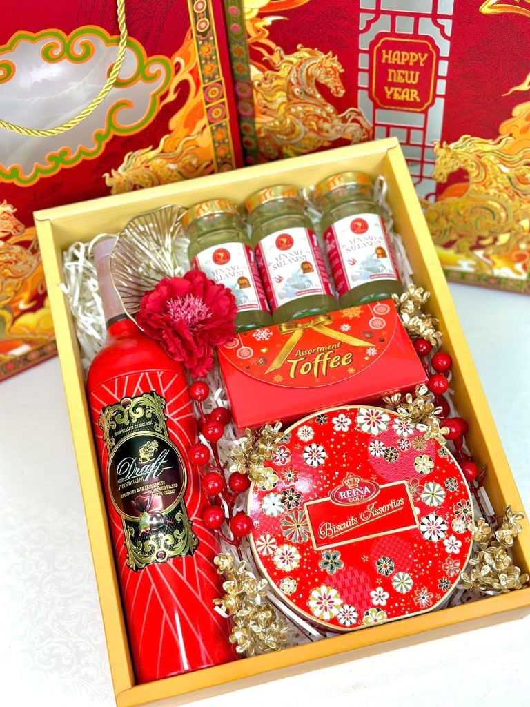 Hộp Quà Tết Cao Cấp 2026 – Song Mã Chiêu Tài