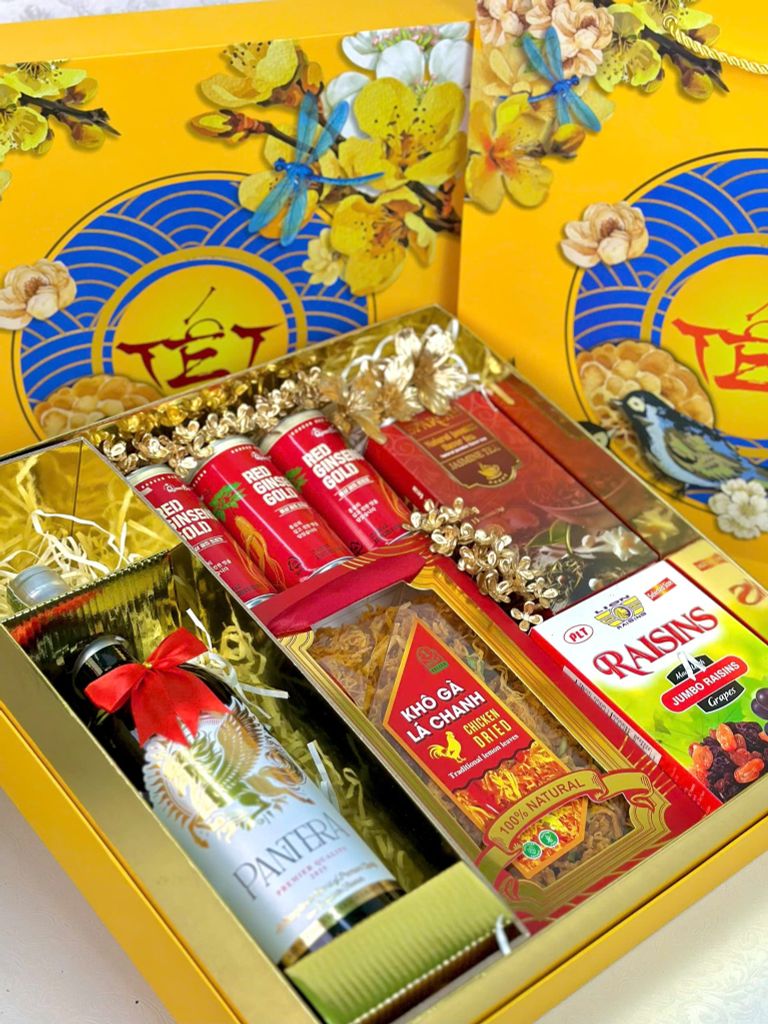 Hộp Quà Tết Cao Cấp 2026 – Song Lộc Khai Xuân