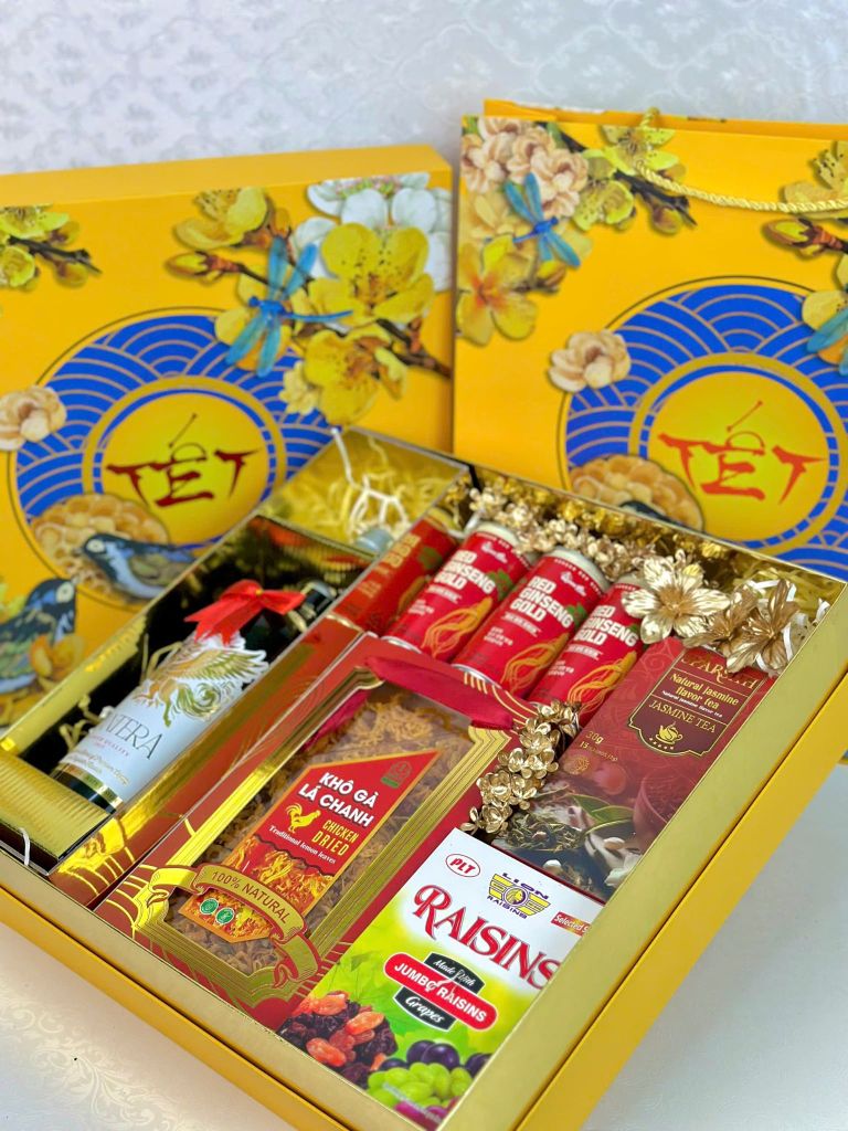 Hộp Quà Tết Cao Cấp 2026 – Song Lộc Khai Xuân