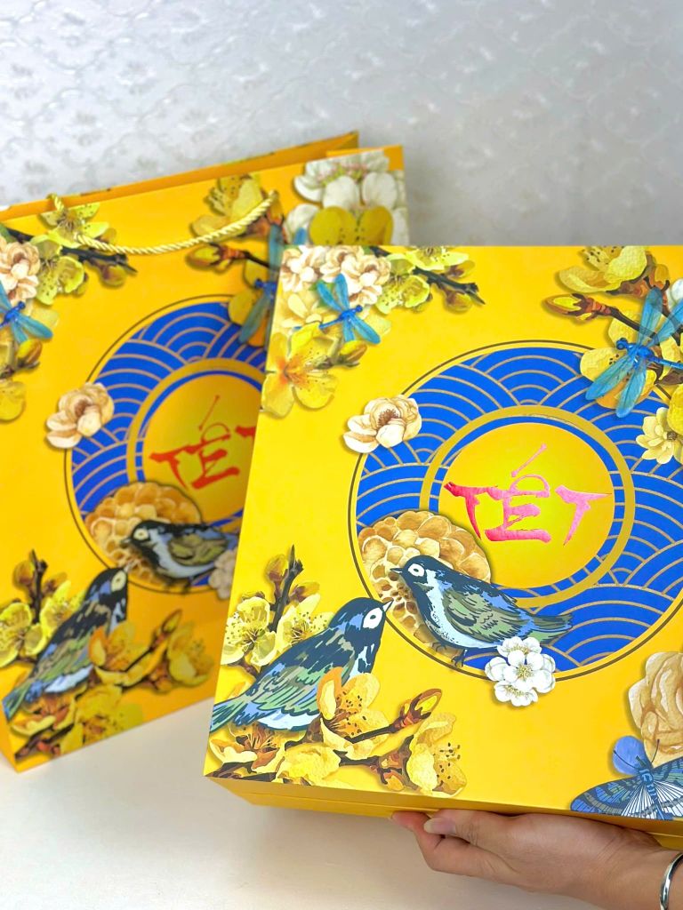 Hộp Quà Tết Cao Cấp 2026 – Song Lộc Khai Xuân