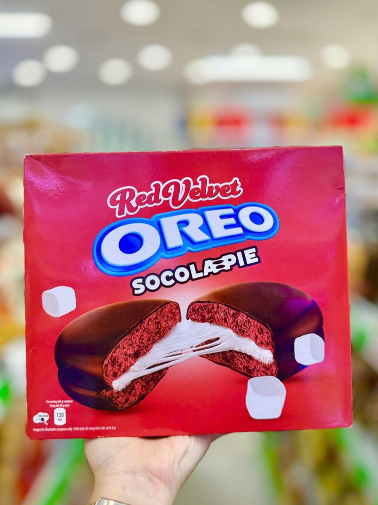 Bánh Socola Oreo Pie Phiên Bản Red Velvet - Hộp 336g
