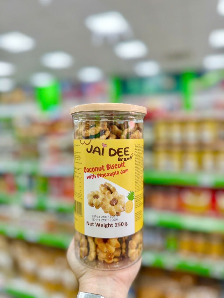Bánh Quy Hoa Mai Mứt Dứa Jai Dee - Hộp 250g
