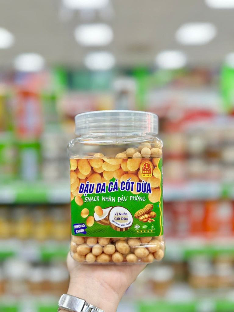 Đậu Phộng Da Cá Cốt Dừa - Hộp 500g