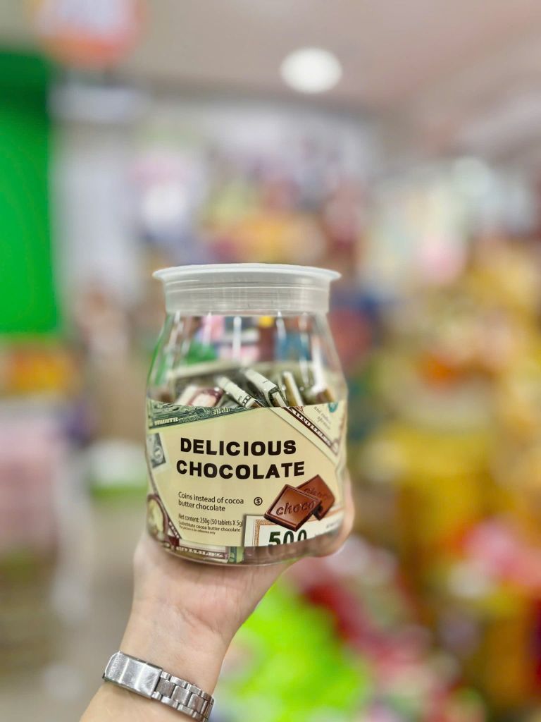 Kẹo Socola Đô La - Hộp 250g (50 Cái X 5g)