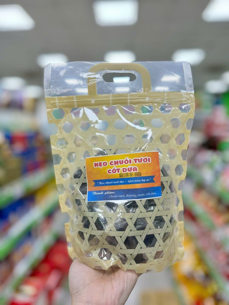 Kẹo Chuối Tươi Đặc Sản  - Gói 500g