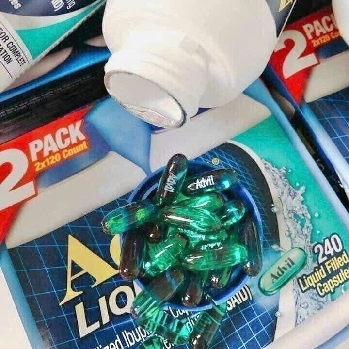 Cặp Viên Uống Hạ Sốt Advil Cao Cấp – 240 Viên