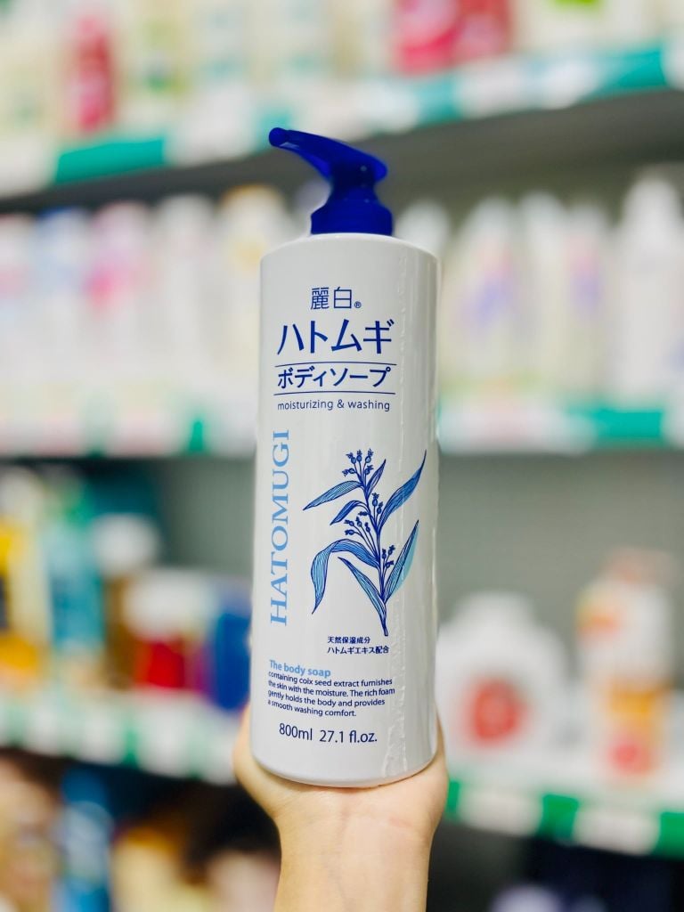 Sữa Tắm Dưỡng Ẩm & Làm Sáng Da Hatomugi Nhật Bản - 800m