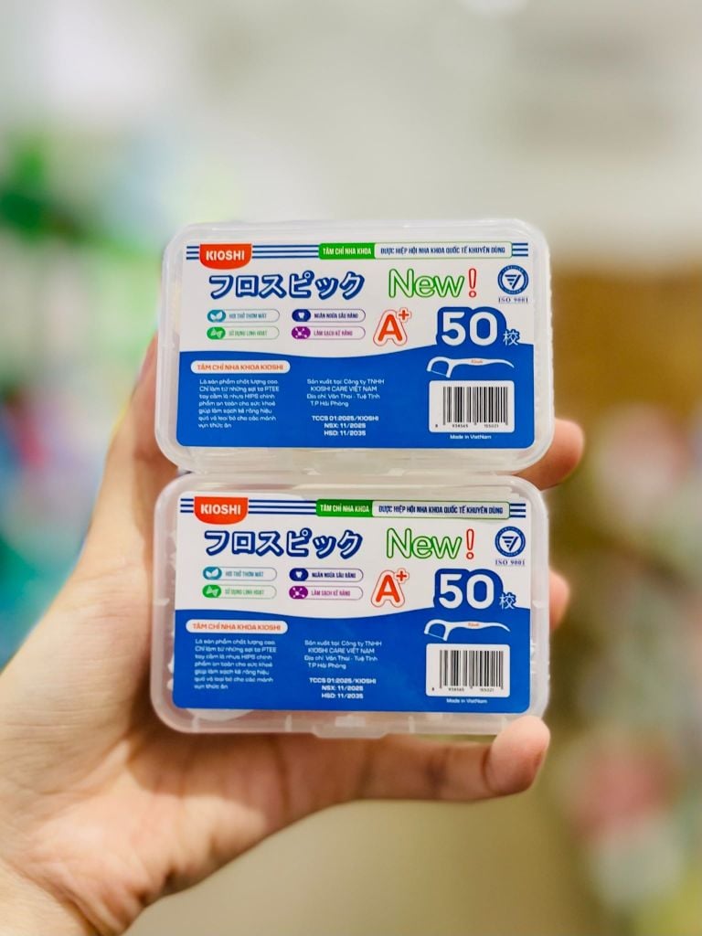 Tăm Chỉ Nha Khoa Kioshi - Hộp 50 Cái