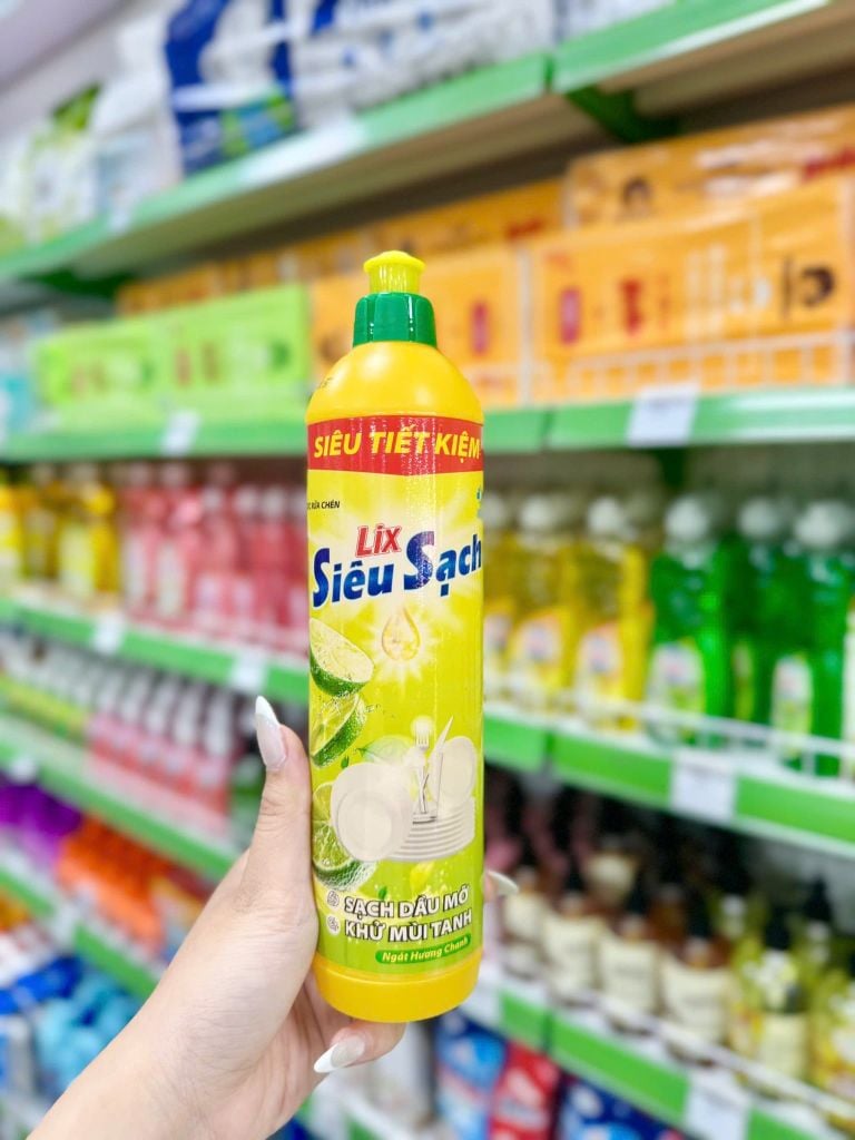 Nước Rửa Chén Siêu Sạch Hương Chanh Lix - 400g