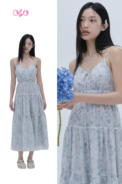  Mercer Maxi Dress in Blue 