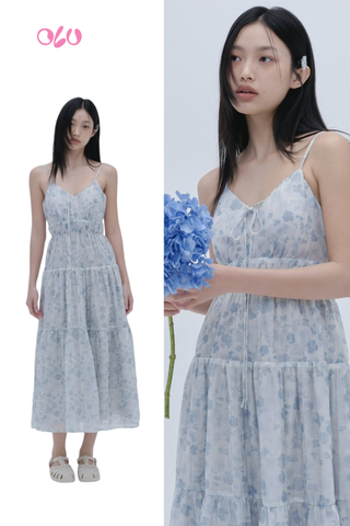Mercer Maxi Dress in Blue