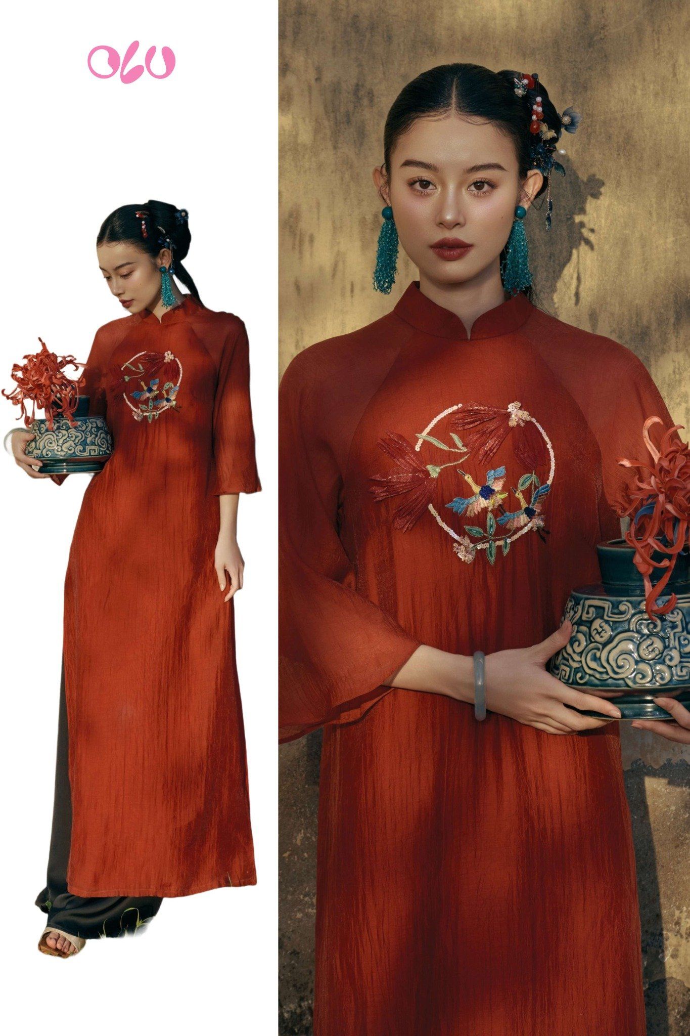 Áo Dài Đan Vy (Không kèm quần)