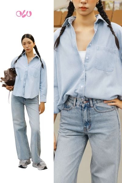  Áo Cara Denim Shirt 