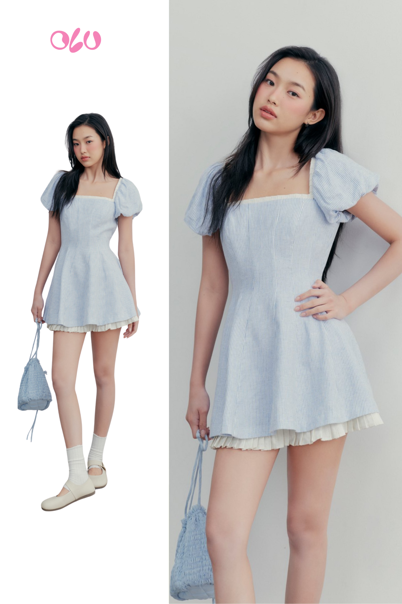 Adalie Dress in Blue