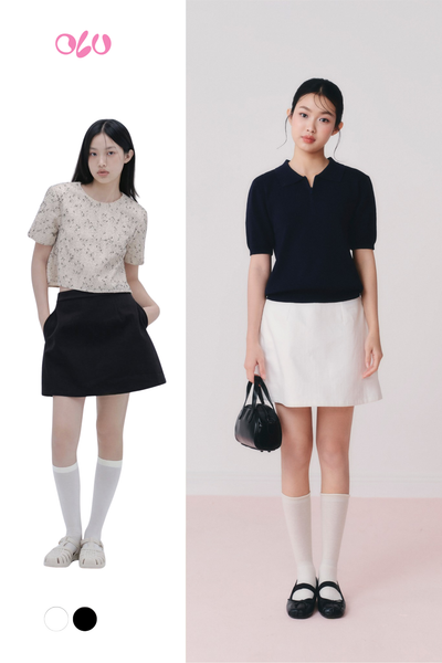  Chân váy Cotton A Line Skirt nhiều màu 