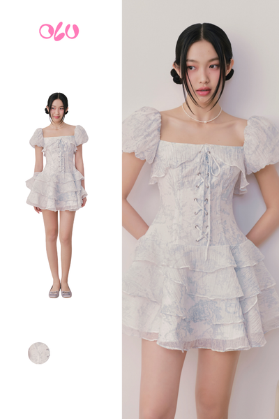  Bristol Fleur Dress in Blue 