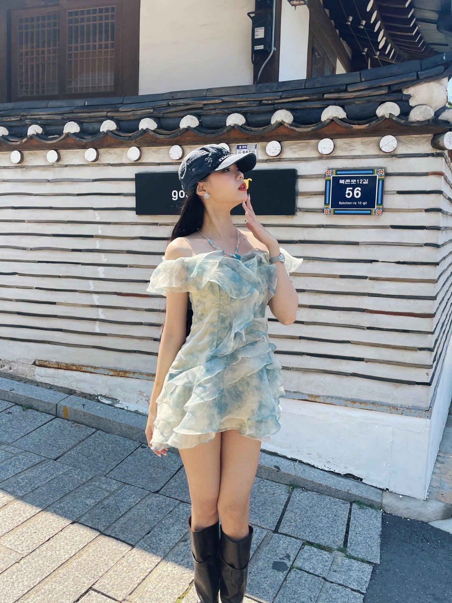 Váy hoa trễ vai Ianthe Fleur Dress nhiều màu