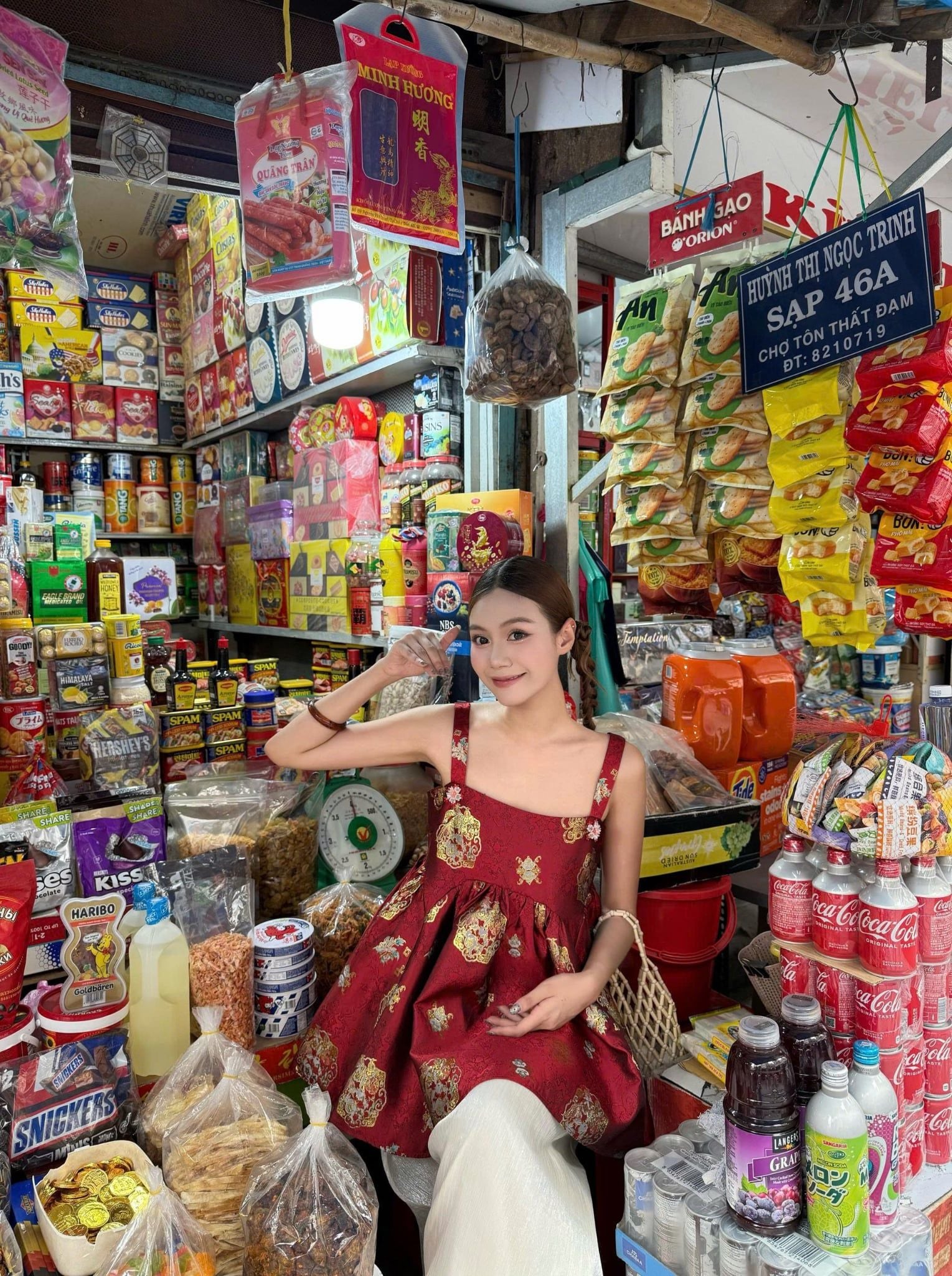 Áo 2 dây dáng xòe Tú Văn