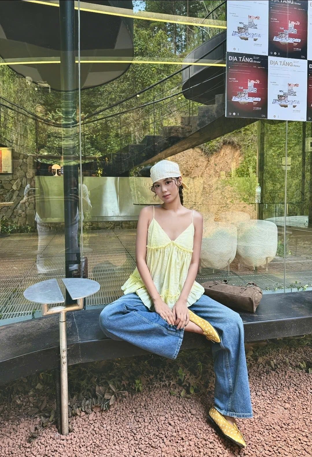 Áo Ruffled Cami Top nhiều màu