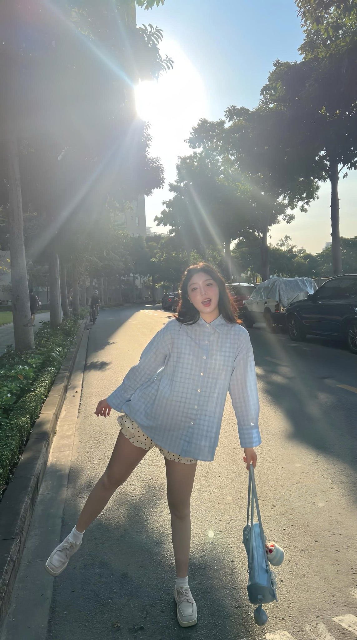 Áo sơ mi voan tay dài Striped Long Sleeves Shirt