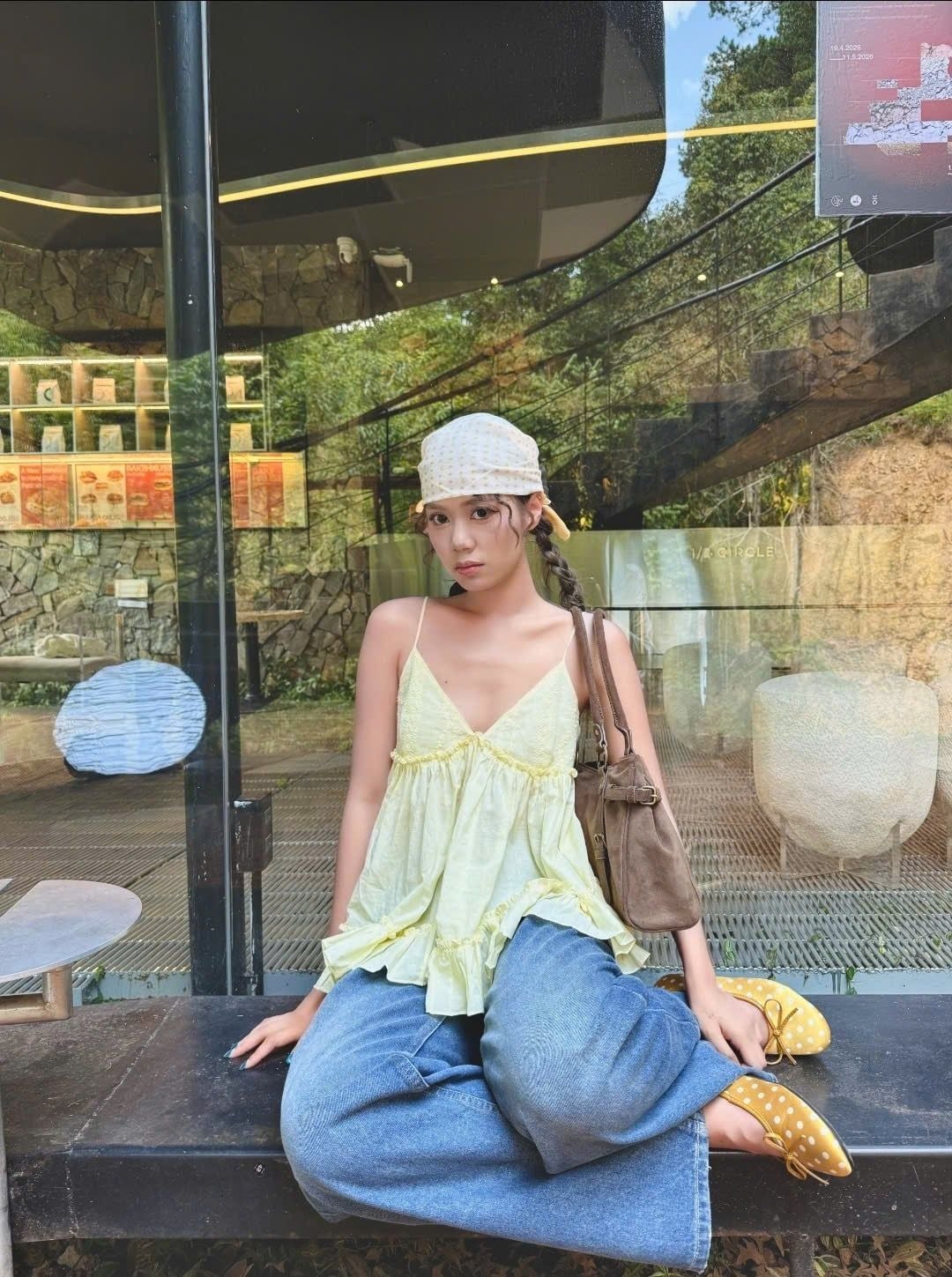 Áo Ruffled Cami Top nhiều màu