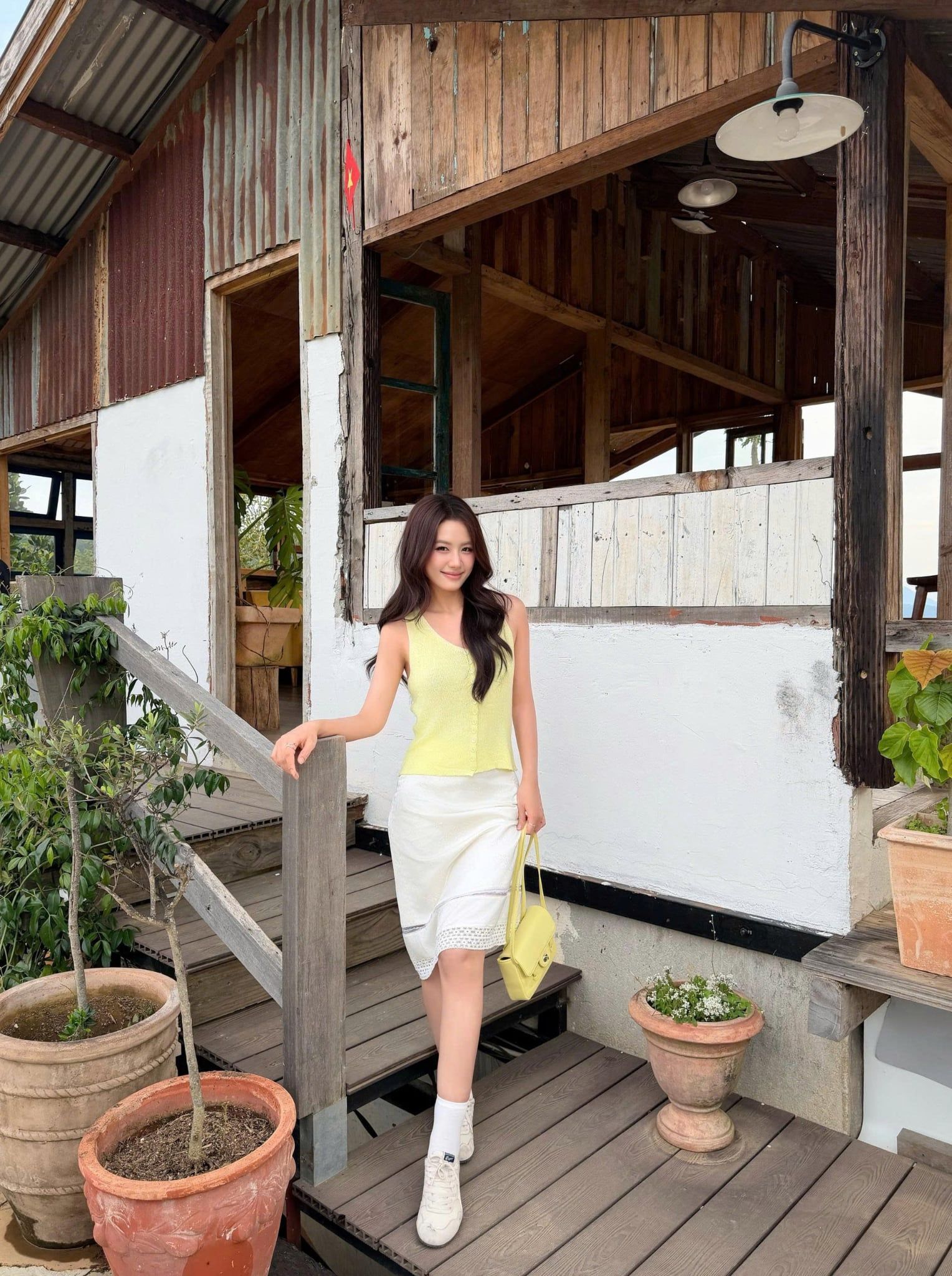 Áo Knit V Neck Tank Top nhiều màu