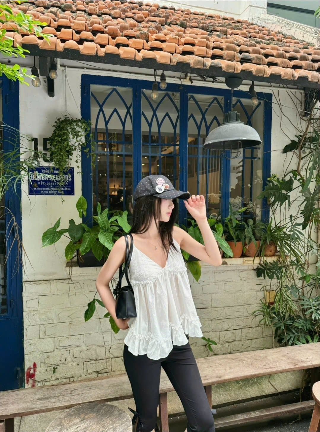 Áo Ruffled Cami Top nhiều màu
