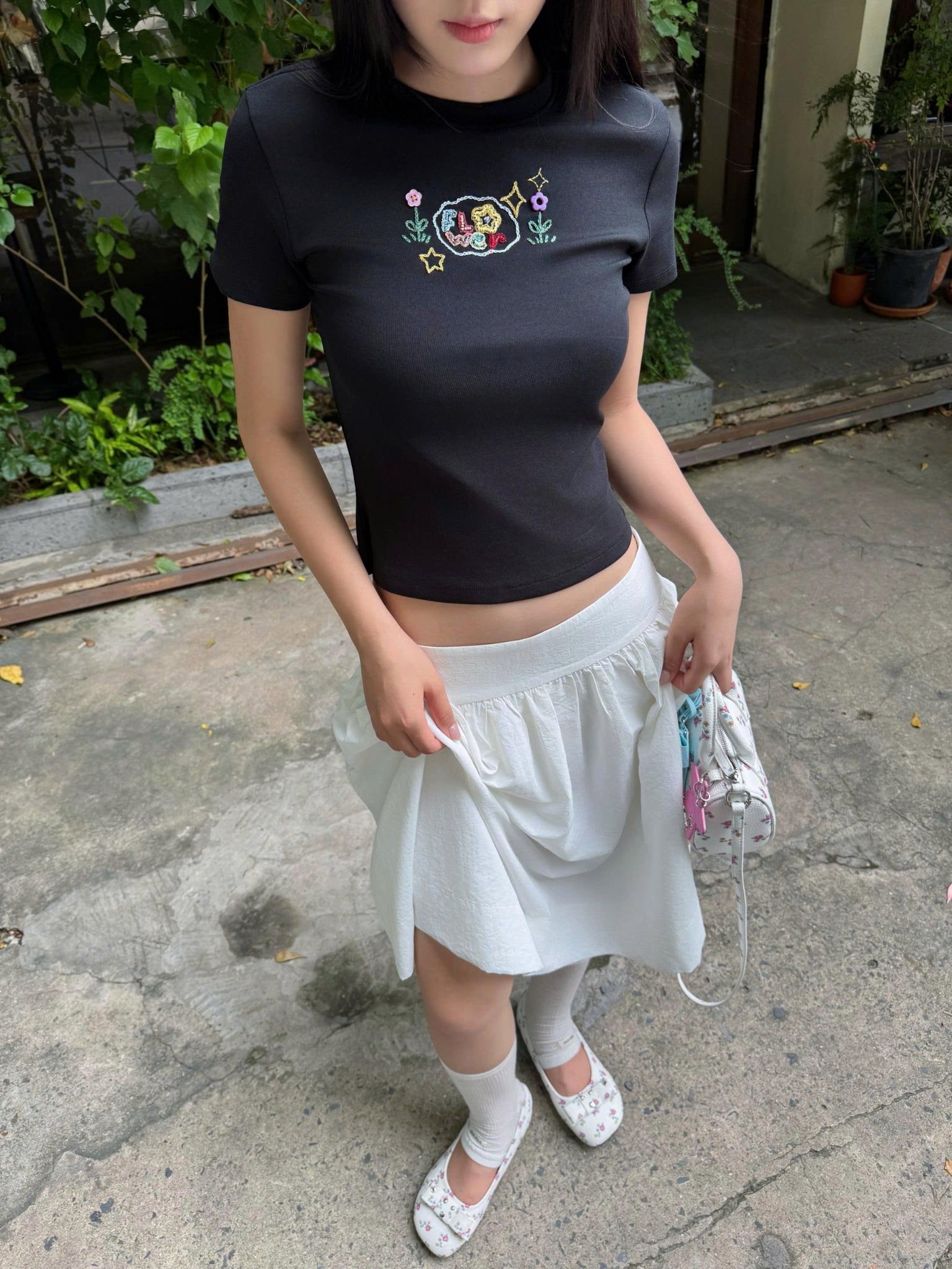 Áo thun babytee thêu nổi nhiều kiểu