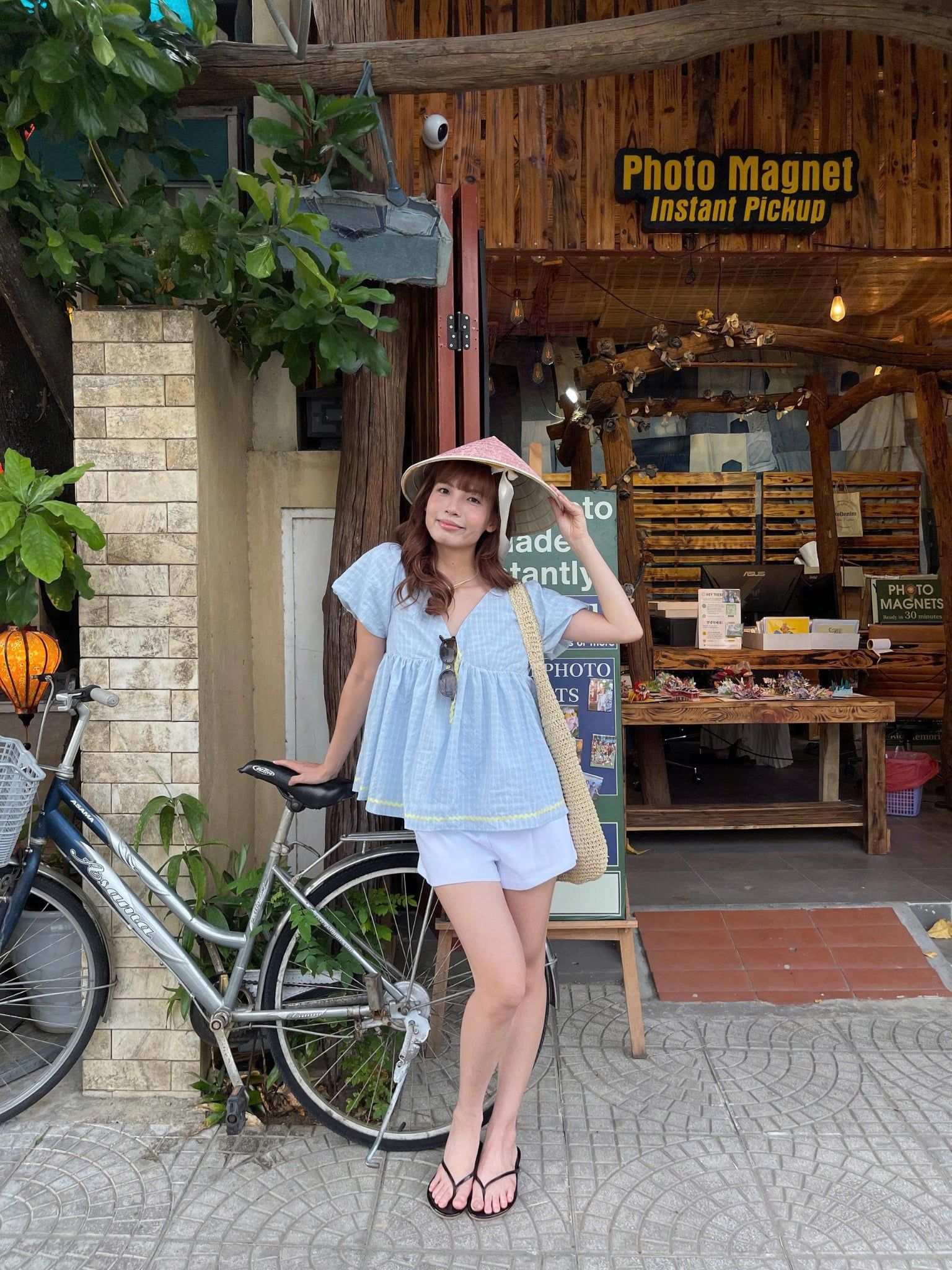 Áo babydoll Butter V Neck Puff Sleeve Babydoll Top nhiều màu