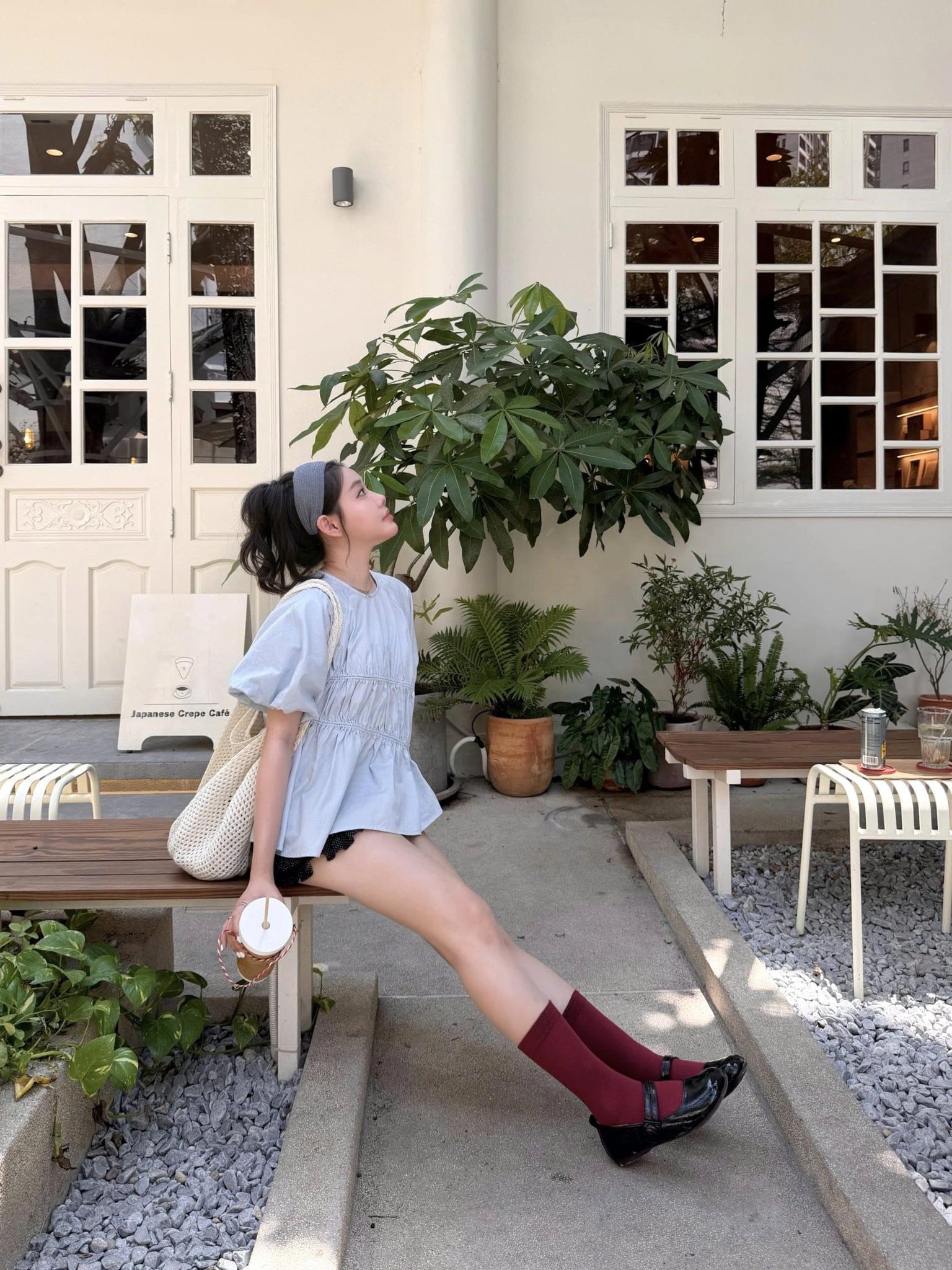 Áo Babydoll Puff Sleeve Shirt nhiều màu