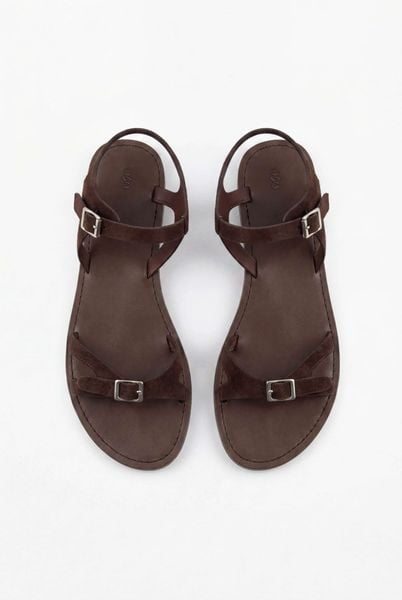  Giày Suede Strappy Sandals nhiều màu 