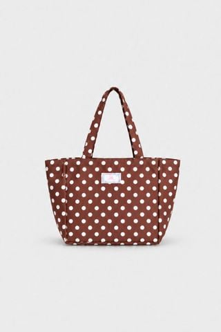 Túi tote chấm bi Cocoa Mint Tote Bag