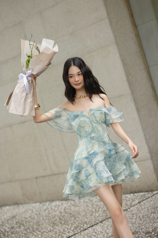 Váy hoa trễ vai Ianthe Fleur Dress nhiều màu