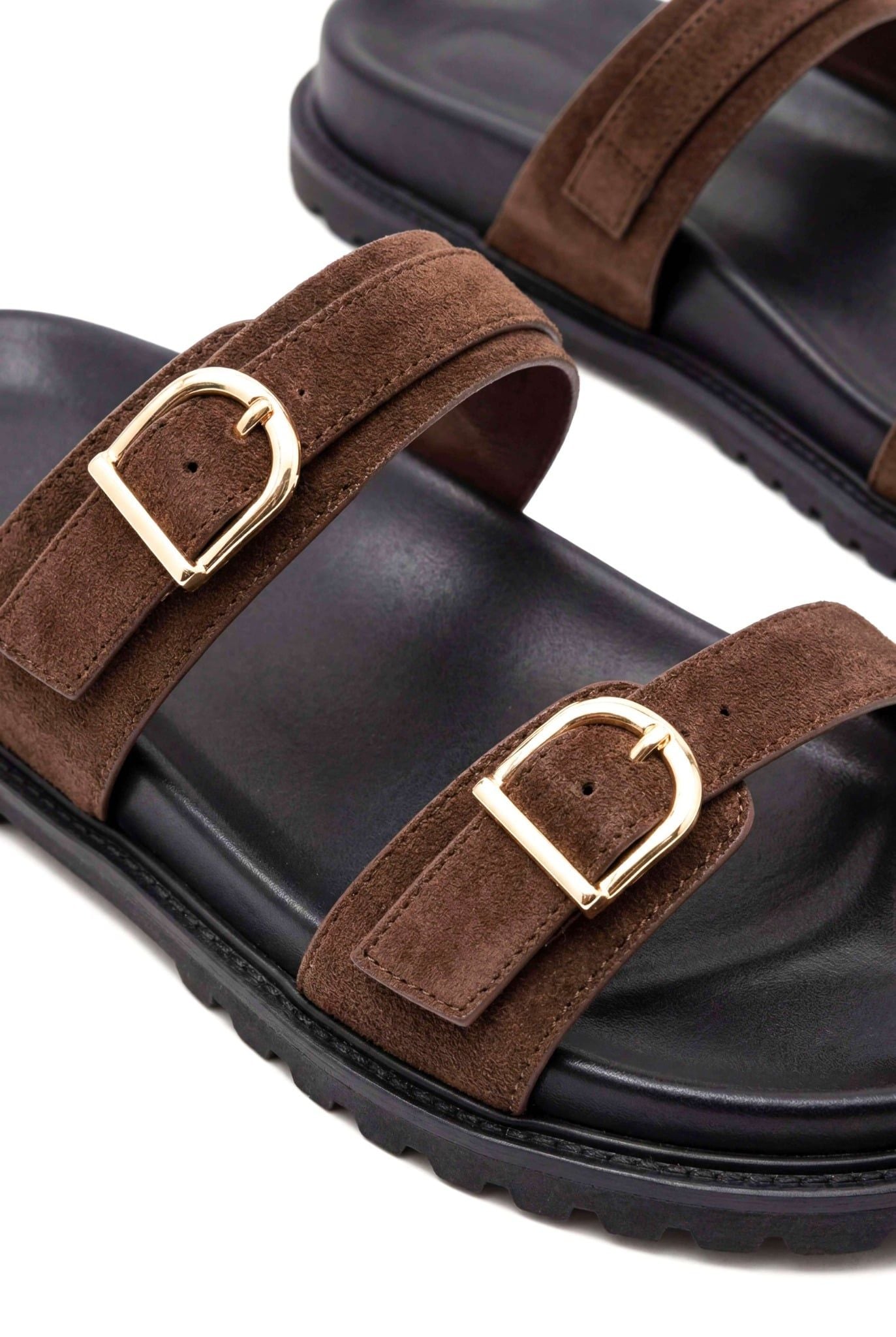 Dép Buckled Flat Sandals nhiều màu