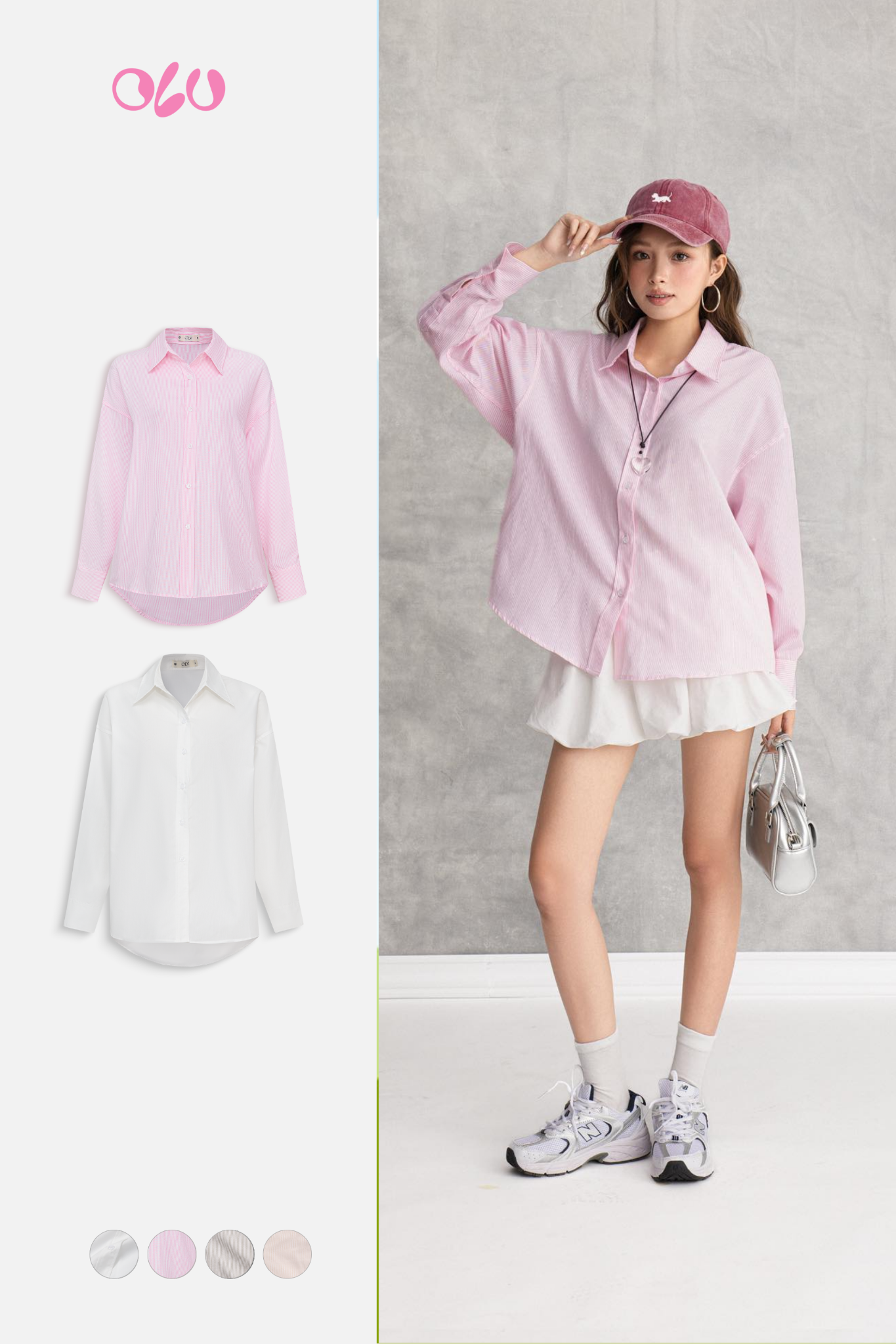 Áo Boram Shirt nhiều màu