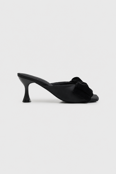  Giày cao gót phối nơ Grady Heels in Black 