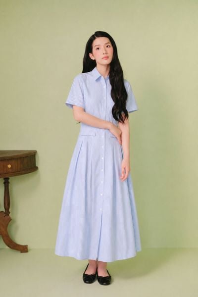  Set sơ mi dài Stevie Dress in Light Blue 
