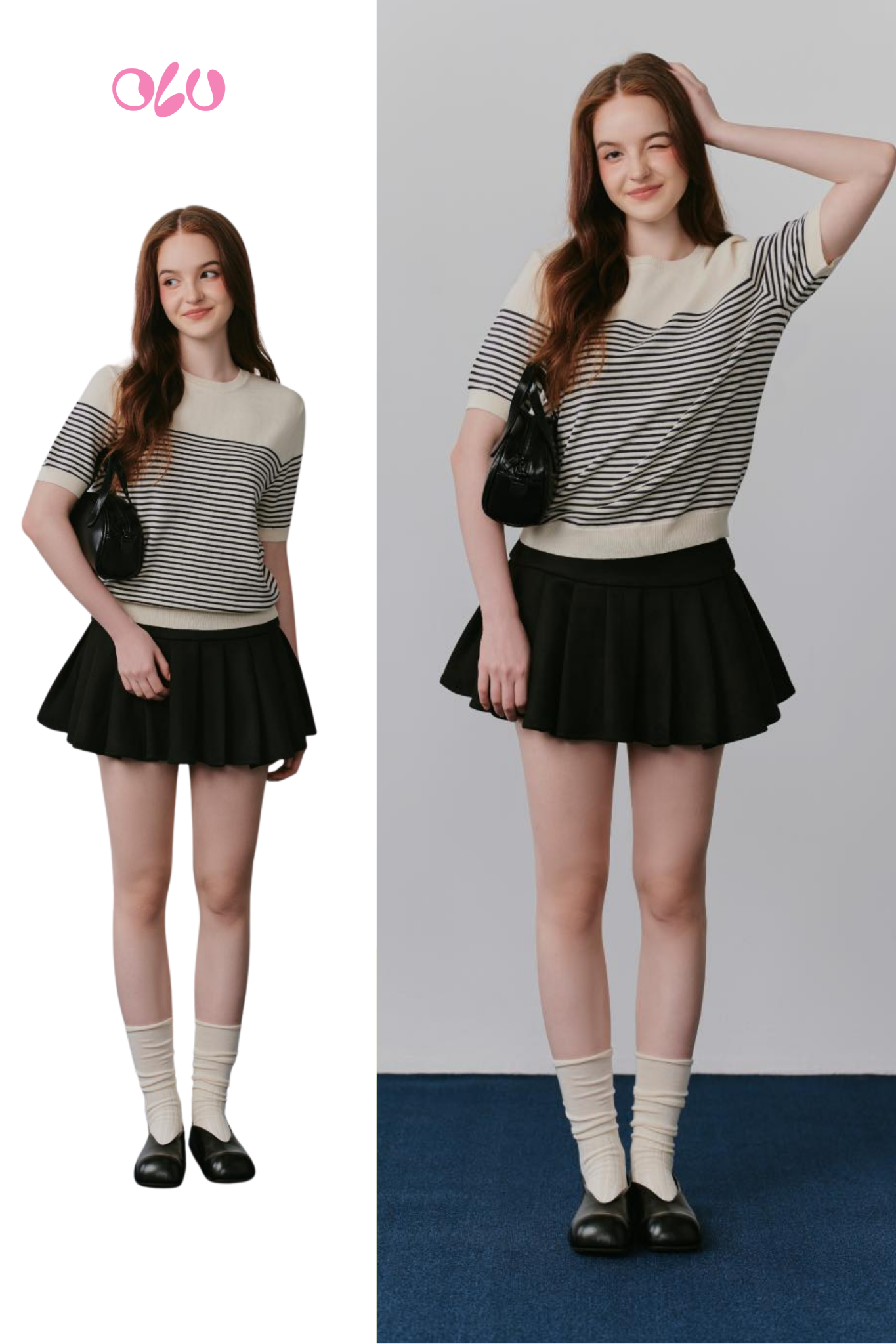 Áo Kirrily Navy Striped Top