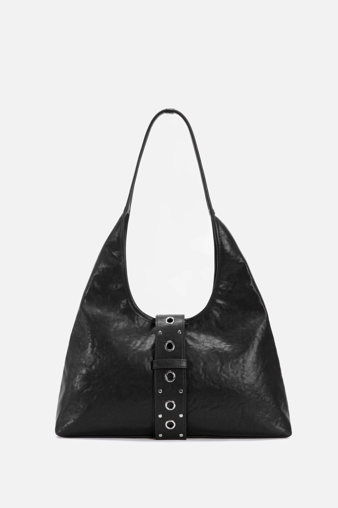 Túi đeo vai Leather Eyelet Strap Shoulder Bag nhiều màu