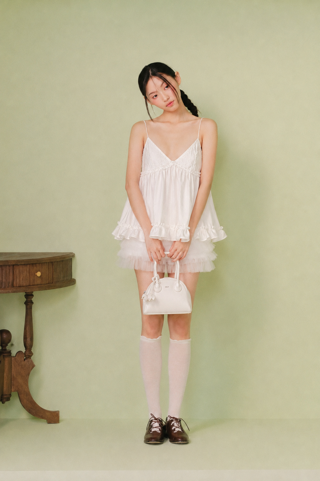Áo Ruffled Cami Top nhiều màu