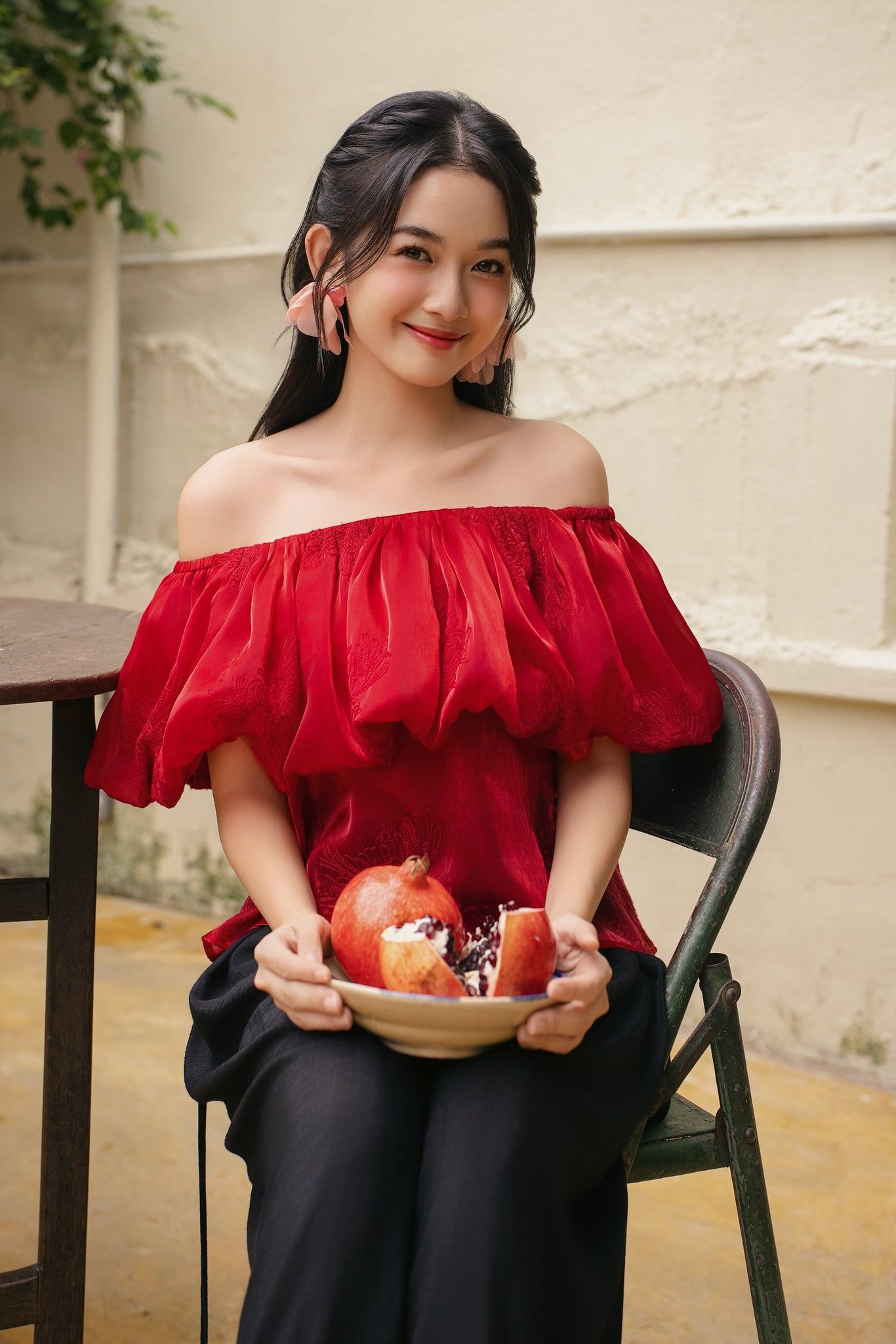 Áo hoa trễ vai Hansel Top nhiều màu