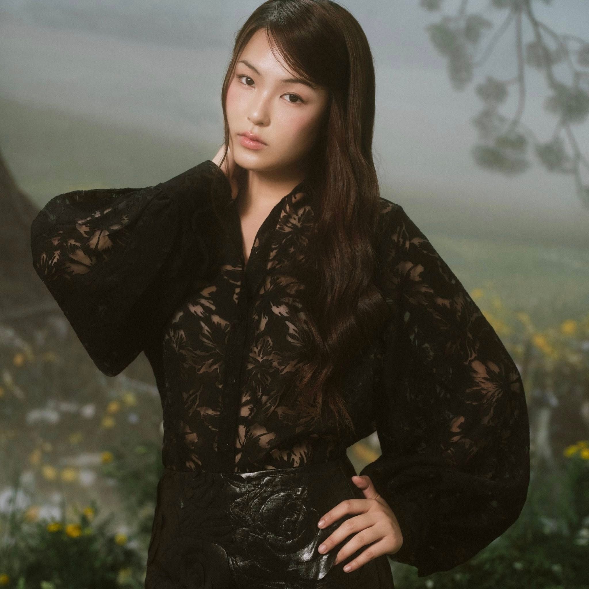 Áo Fleur Lace Sheer Mesh Shirt nhiều màu