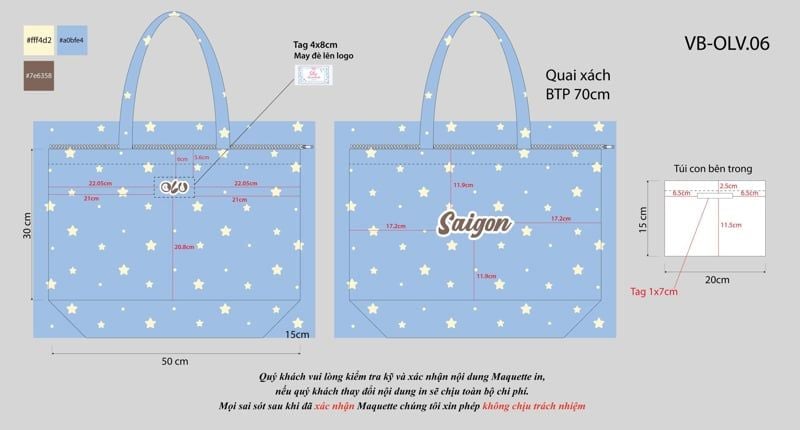 [QUÀ TẶNG CHO ĐƠN 1290K] Túi tote đeo vai